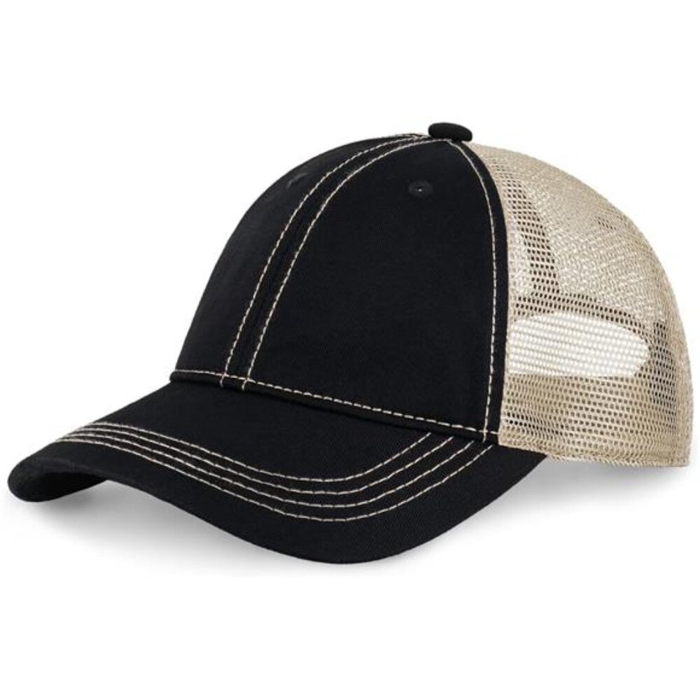 CHOK.LIDS Everyday Premium Washed Trucker Hat Unstructured Distressed Pigment